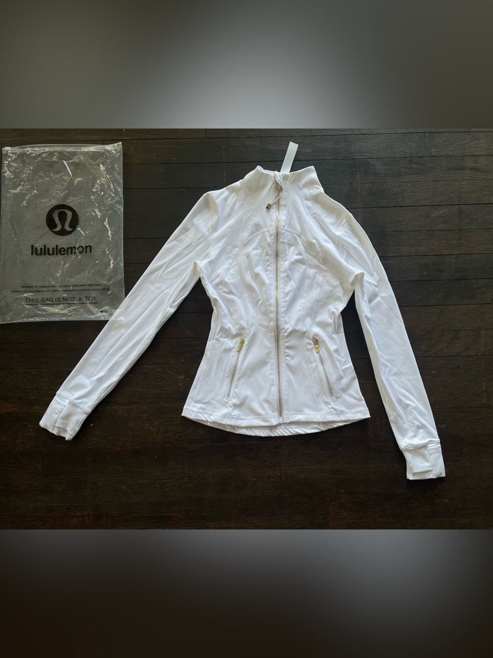 lululemon athletica White Women's Zip-Up Bomber Jacket